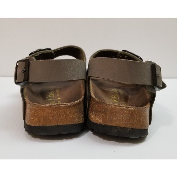 Betula by Birkenstock Milano Gray Tan Sandals Slingback EUR 39 US L8 M6 3 Straps main image 6